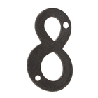 Número Apartamento "8" 4cm Parafusar Zamac Dourado