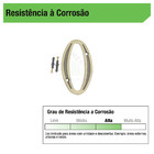 Número Casa "0" 13cm Zamac Parafusar Dourado