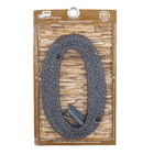 Número Casa "0" 16cm Parafusar Alumínio Prata