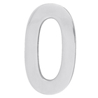 Número Casa "0" 22cm Parafusar Alumínio Cinza