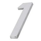 Número Casa "1" 22cm Parafusar Alumínio Cinza