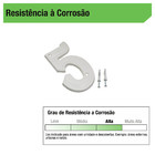 Número Casa "5" cm Zamac Parafusar Branco