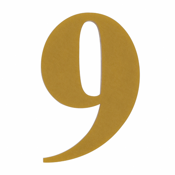 Número Casa "6/9" 14,5cm Adesivo Acrílico Ouro