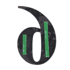 Número Casa "6/9" 14,5cm Adesivo Acrílico Preto