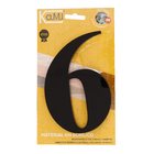 Número Casa "6/9" 14,5cm Adesivo Acrílico Preto