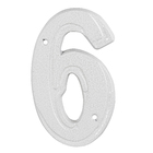 Número Casa "6/9" 16cm Parafusar Alumínio Branco