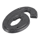 Número Casa "6/9" 16cm Parafusar Alumínio Prata