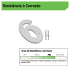 Número Casa "6" cm Zamac Parafusar Branco