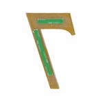 Número Casa "7" 14,5cm Adesivo Acrílico Ouro