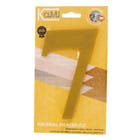 Número Casa "7" 14,5cm Adesivo Acrílico Ouro