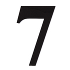 Número Casa "7" 14,5cm Adesivo Acrílico Preto