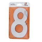 Número Casa "8" 22cm Parafusar Alumínio Cinza