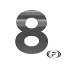 Numero Chapa 125mm Acm Cromado Comfortdoor