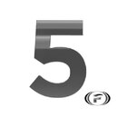 Numero Chapa 125mm Acm Cromado Comfortdoor