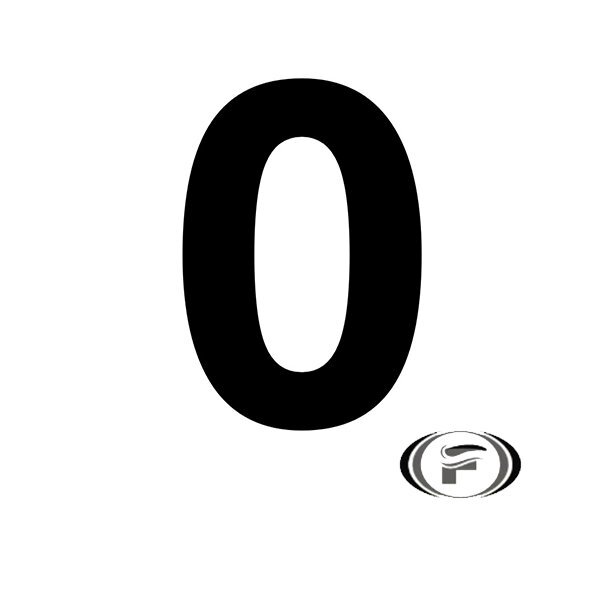 Numero Chapa 60mm Acm Preto Comfortdoor