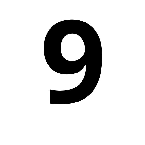 Numero Chapa 60mm Acm Preto Comfortdoor 9