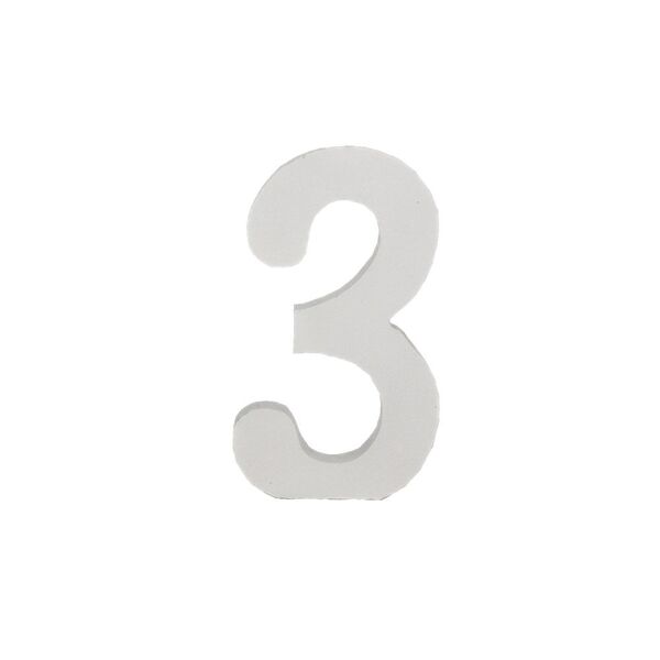 Número Decorativo Em Mdf  Número 3 (branca)