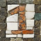 Número Em Mosaico - 8x12cm - 8x12cm