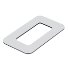 Número para Casa "0" de Alumínio com Dupla Face 13x8cm Prata Espelhado