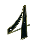 Número Para Residência Dourado ( 4 )