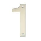 Número para Residência Número 1 14,5 cmx10 cm Inox Bemfixa