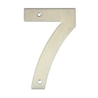 Número para Residência Número 7 14,5 cmx10 cm Inox Bemfixa