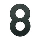 Número para Residência Número 8 14,5 cmx10 cm Cromado Bemfixa