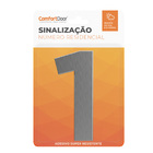 Número Residencial 1 125mm Aço Escovado