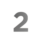 Número Residencial 2 125mm Aço Escovado