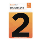 Número Residencial 2 125mm Preto