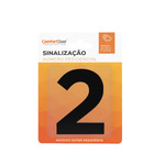 Número Residencial 2 60mm Preto