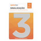 Número Residencial 3 125mm Branco