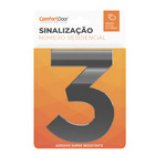 Número Residencial 3 125mm Cromado