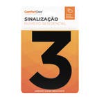 Número Residencial 3 125mm Preto