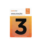 Número Residencial 3 60mm Preto