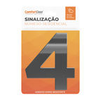 Número Residencial 4 125mm Cromado