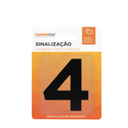 Número Residencial 4 60mm Preto