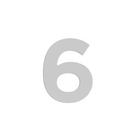Número Residencial 6 125mm Branco