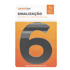 Número Residencial 6 125mm Cromado