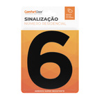 Número Residencial 6 125mm Preto