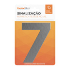 Número Residencial 7 125mm Aço Escovado