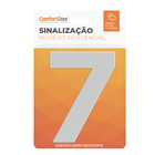 Número Residencial 7 125mm Branco