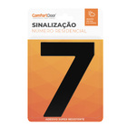 Número Residencial 7 125mm Preto