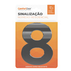 Número Residencial 8 125mm Cromado