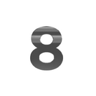 Número Residencial 8 125mm Cromado