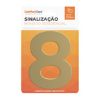 Número Residencial 8 125mm Dourado