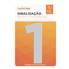 Número Residencial  1 125mm Branco