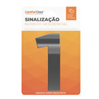Número Residencial  1 125mm Cromado
