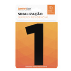 Número Residencial  1 125mm Preto