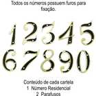 Número Residencial colonial, 1, Algarismo Residência Fabricad